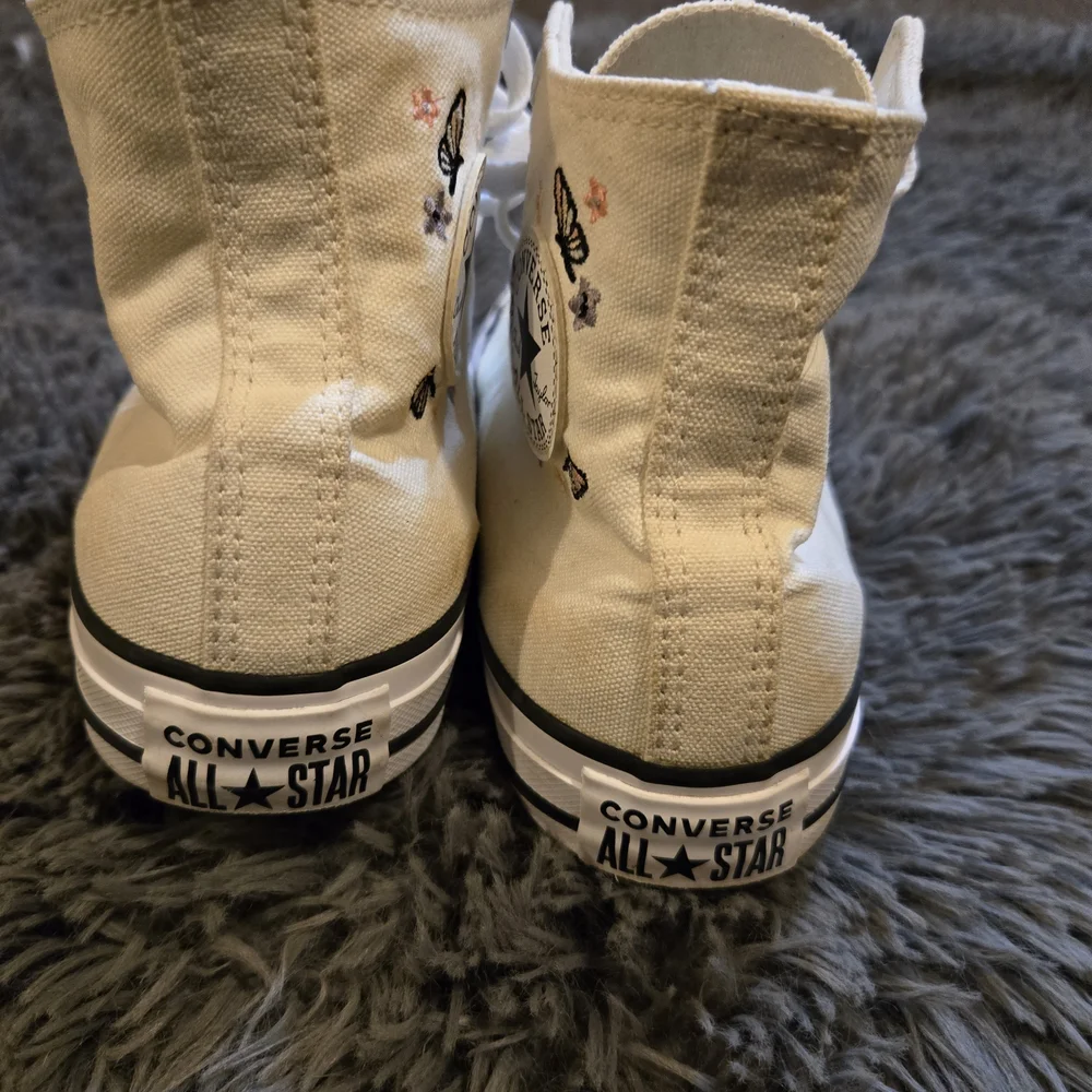 Converse Chuck Taylor Kids High-Top Sneakers with Butterfly Design